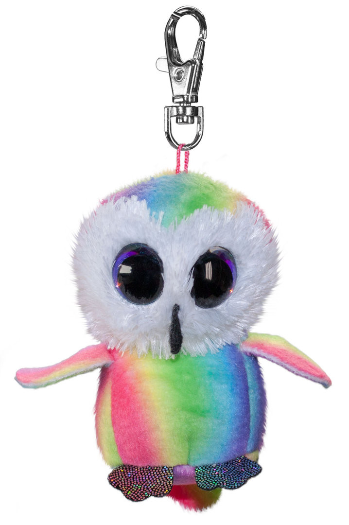 Lumo Stars Knuffeldier Lumo Owl Stripe met clip - Mini - 8,5cm