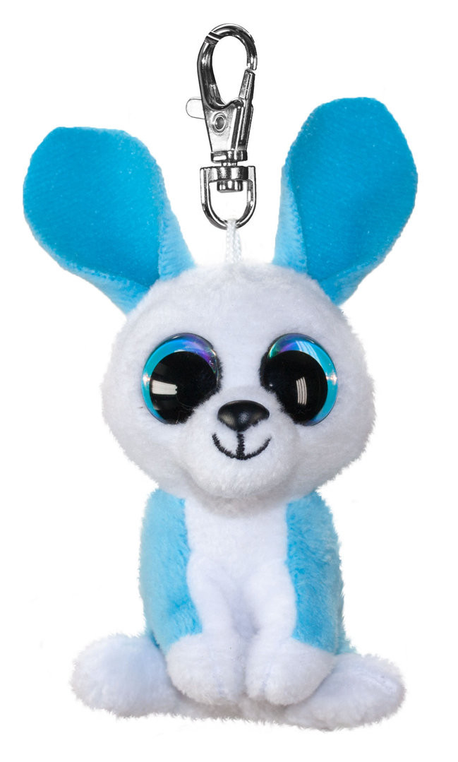 Lumo Stars Knuffeldier Lumo Bunny Ice met clip - Mini - 8,5cm