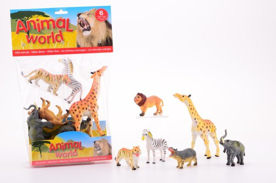 Animal World Wilde Dieren 6 in zak