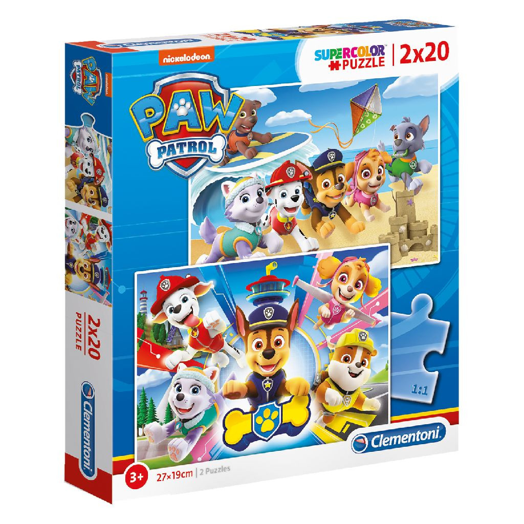 Clementoni Puzzel - PAW Patrol - 2 x 20 stukjes
