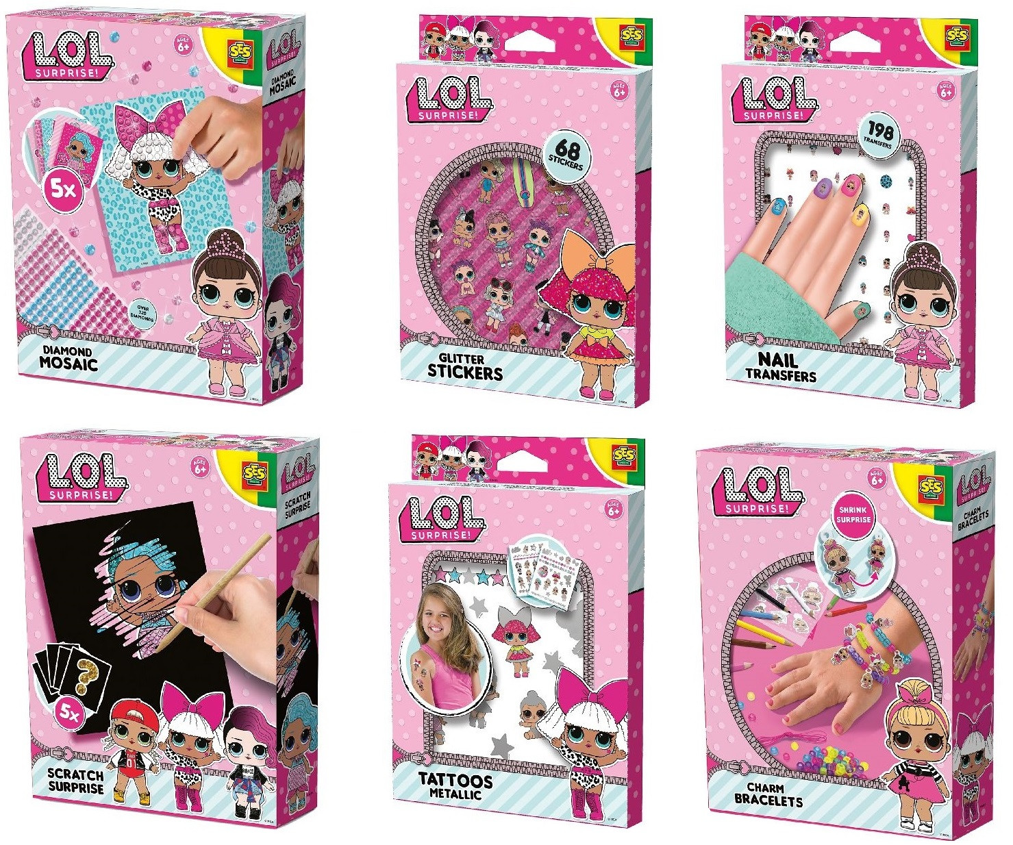 L.O.L. Surprise! Fashion en Hobby Pakket - 6-pack