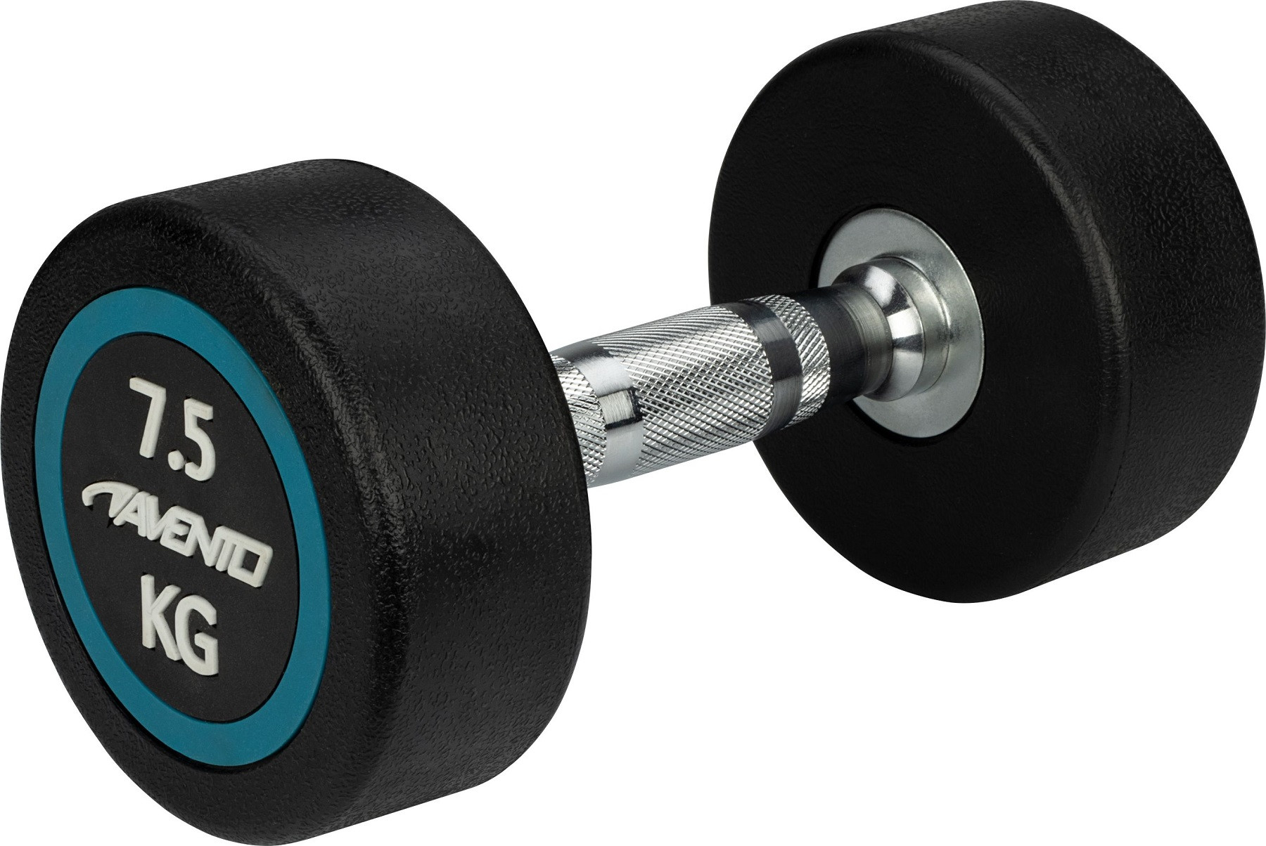 Avento Fitness Halter - Dumbbell - 7,5 Kilo - Zwart / Blauw / Wit