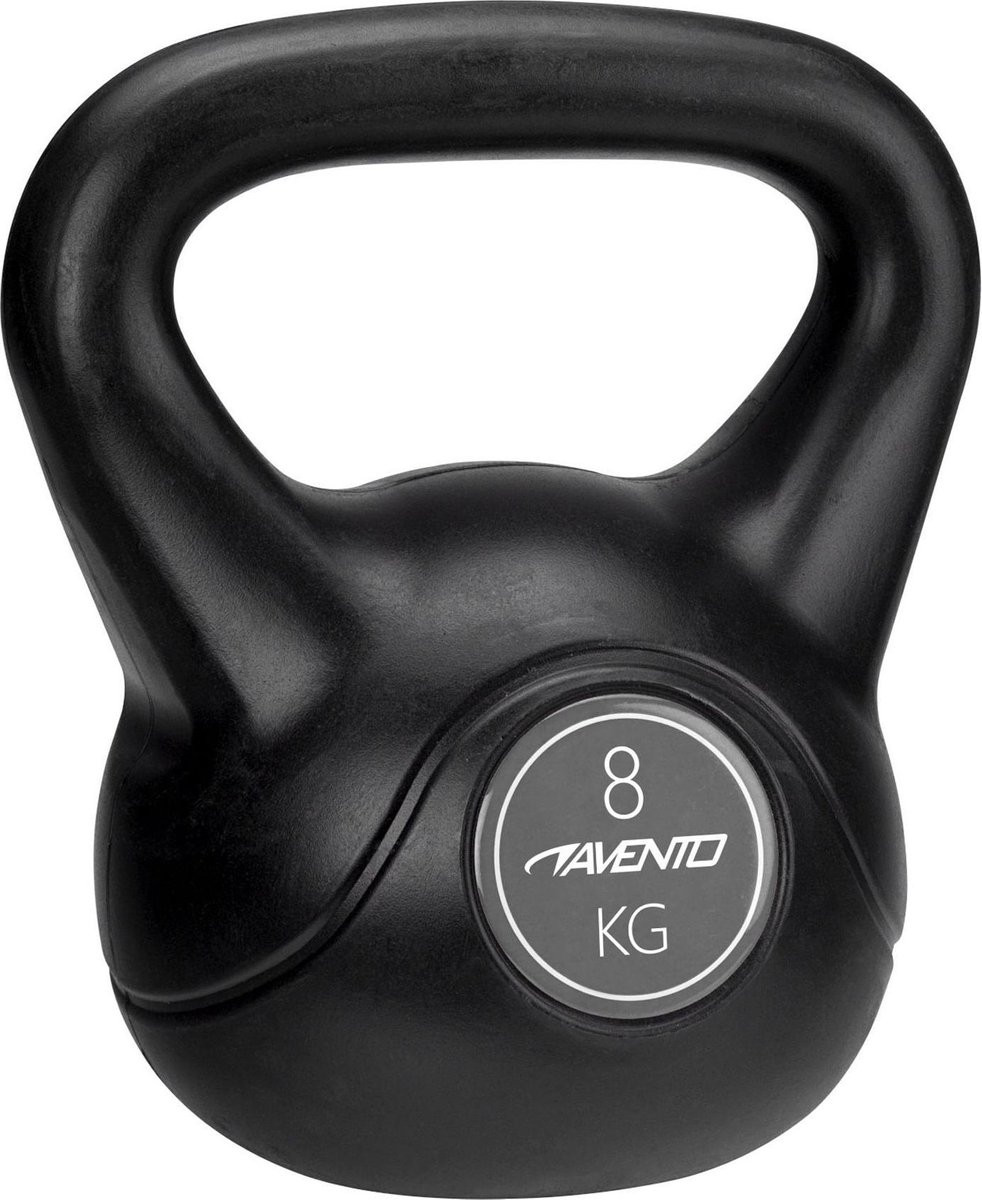 Avento Fitness Kettlebel 8 KG - Zwart
