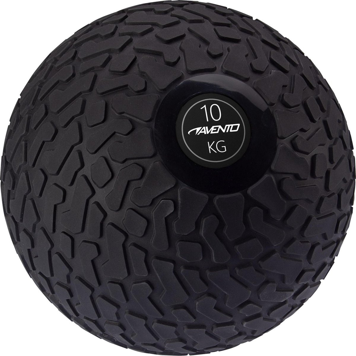 Avento Fitness Slam Bal met Profiel 10 KG - Zwart