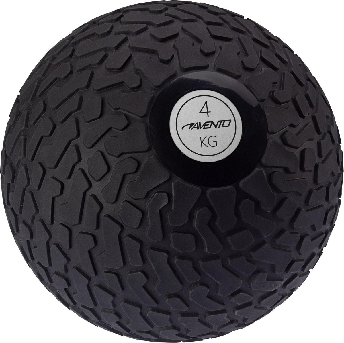 Avento Fitness Slam Bal met Profiel 4 KG - Zwart