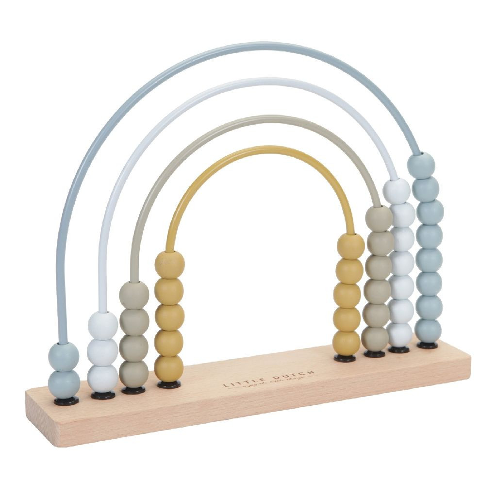 Little Dutch Houten Regenboog Telraam - Blauw