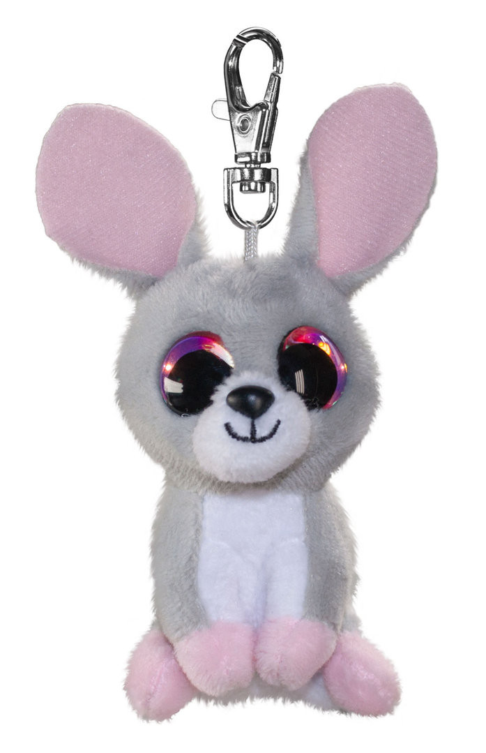 Lumo Stars Knuffeldier Lumo Bunny Pupu met clip - Mini - 8,5cm