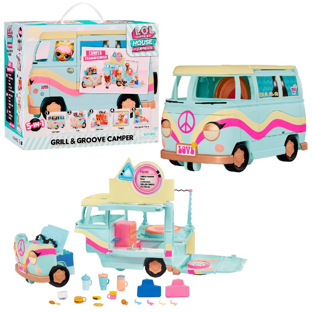 L.O.L. Surprise! Grill & Groove 5-in-1 Camper 