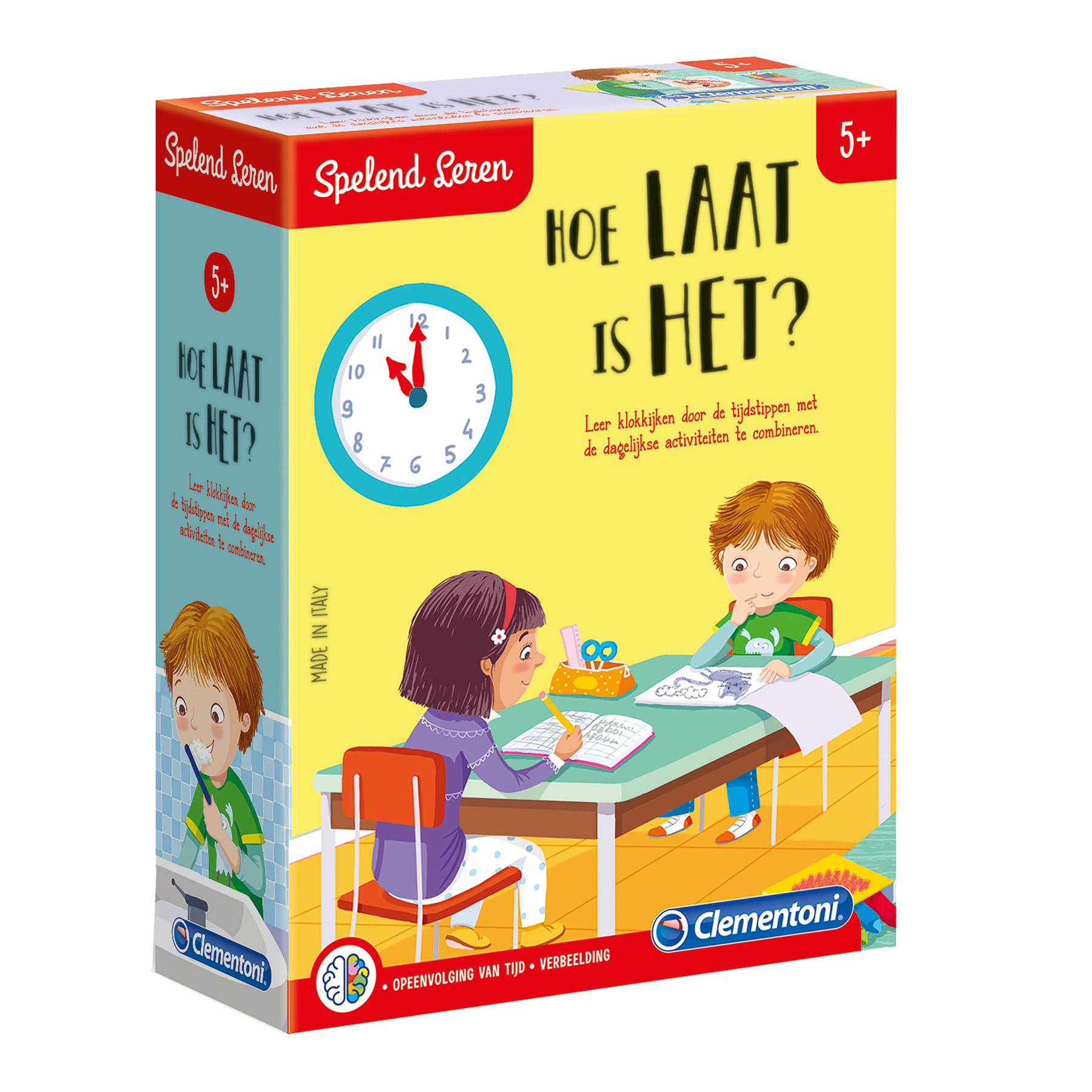 Clementoni Leerspel - Hoe laat is het? - Educatief spel