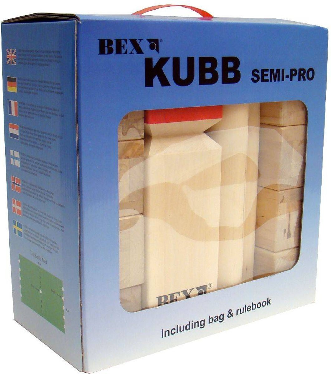Bex Sport Semi Pro Family Kubb - Rode Koning - Berkenhout 
