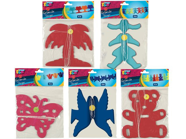 Feestslinger met Figuren - 4 Meter - Prijs per Stuk