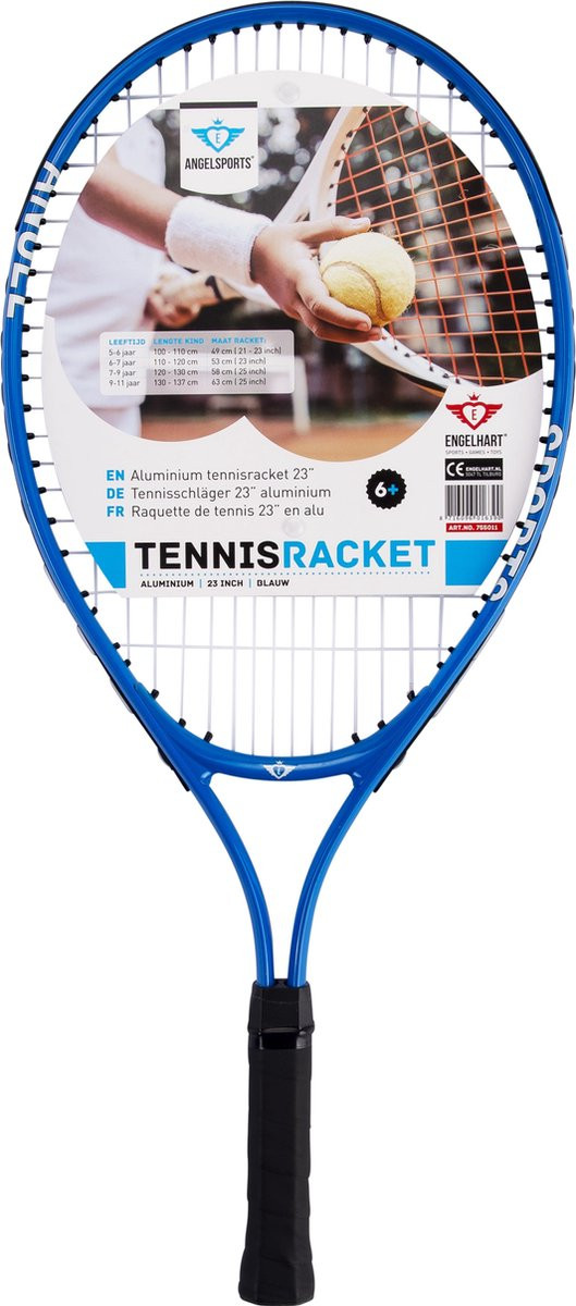 Tennisracket Aluminium - 23 Inch - Blauw 