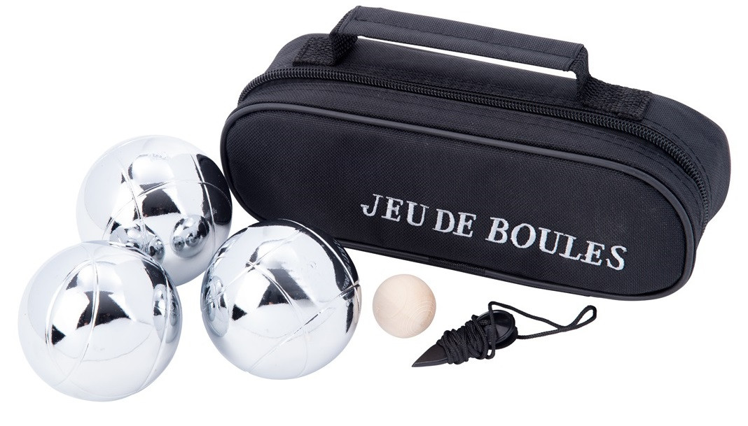 Jeu de Boules Set - Metaal - in Zwarte Tas 