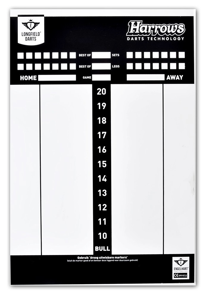 Longfield Scorebord Darten