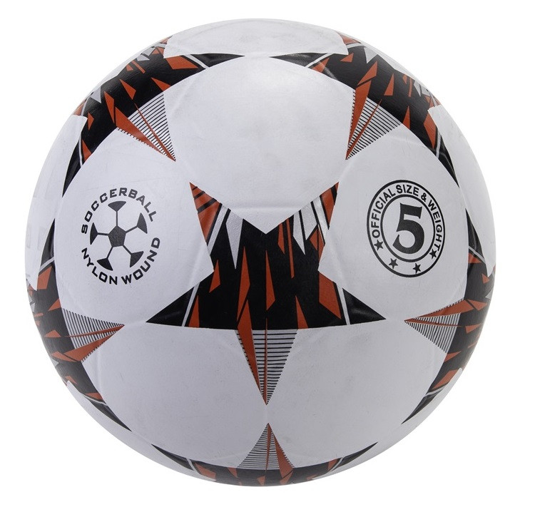 Straatvoetbal - Rubber - Wit / Rood met Ster