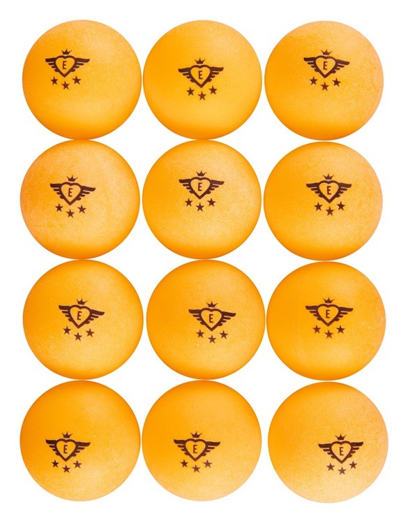 Tafeltennis Ballen (3 Ster) - 12 Stuks - Oranje