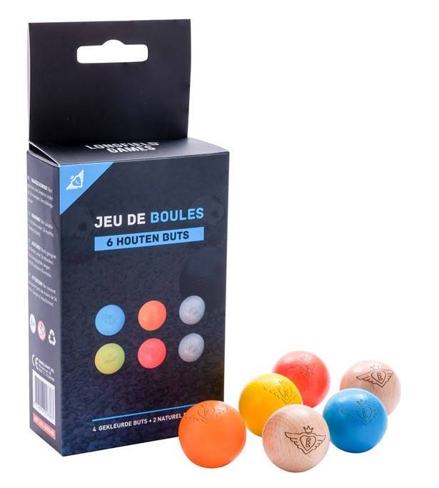 6 Buts - 4x Gekleurd en 2x Blank