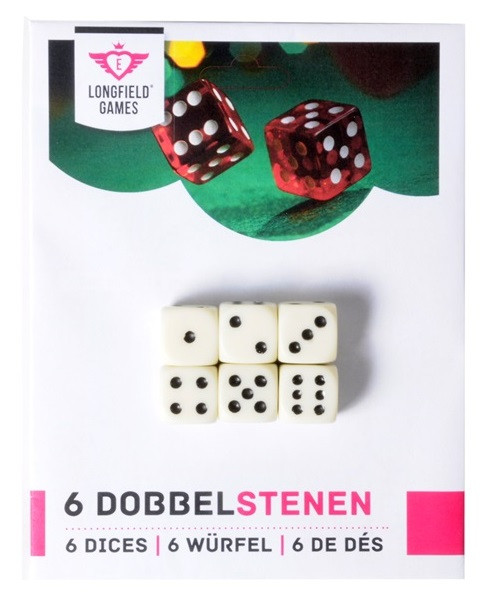 6 Dobbelstenen - 16 mm