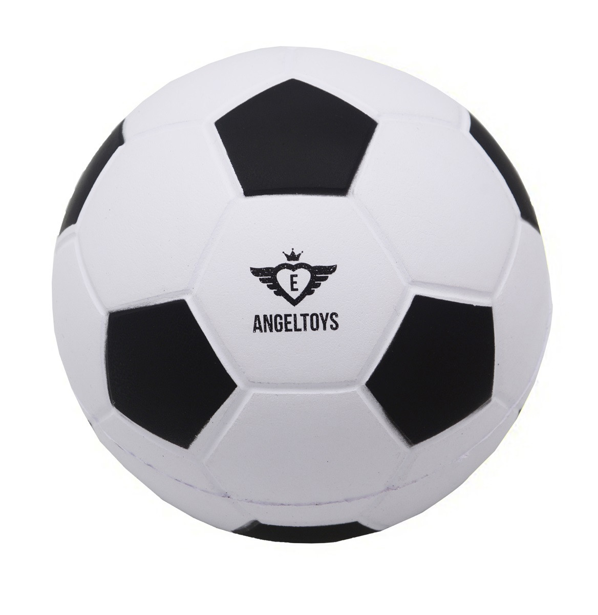 Soft Foam Voetbal - Zwart / Wit - 12,5 cm