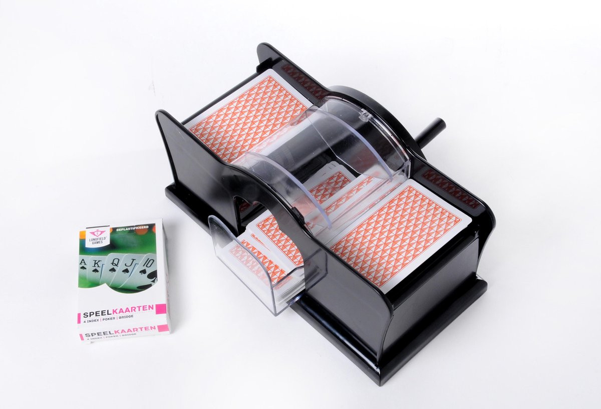 Kaartschudmachine - Handmatig - met Zwengel