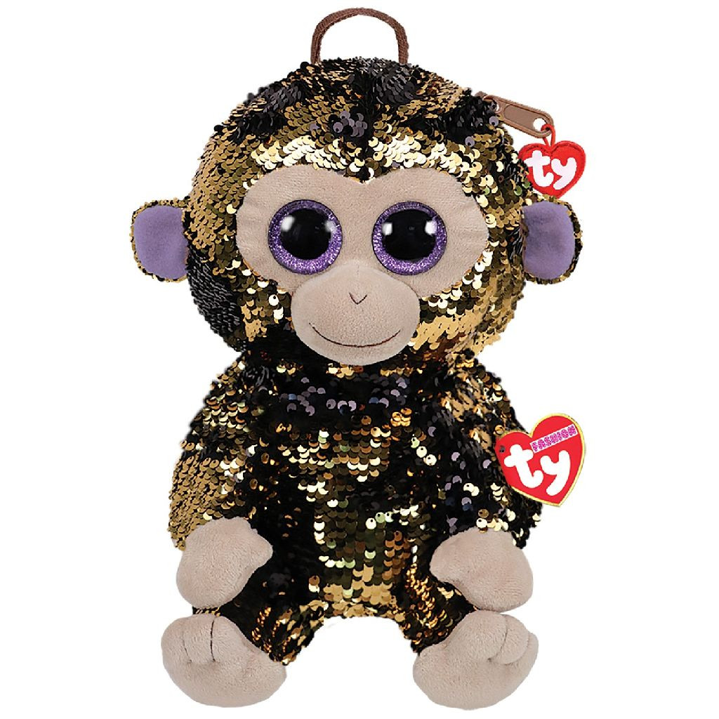 TY Fashion Coconut Monkey - 33 cm - Rugzak
