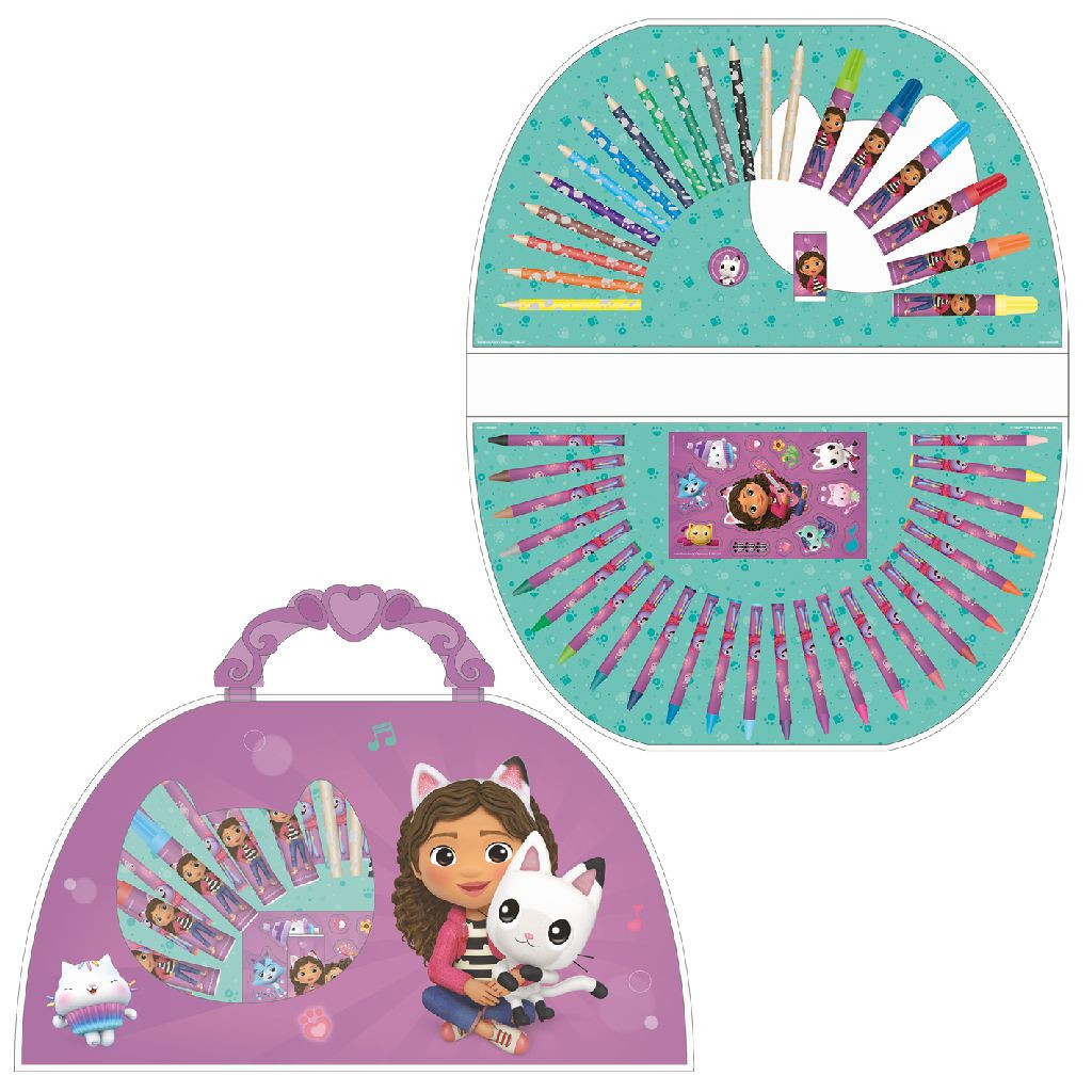 Gabby's Dollhouse Kleurkoffer - 51 Delig 