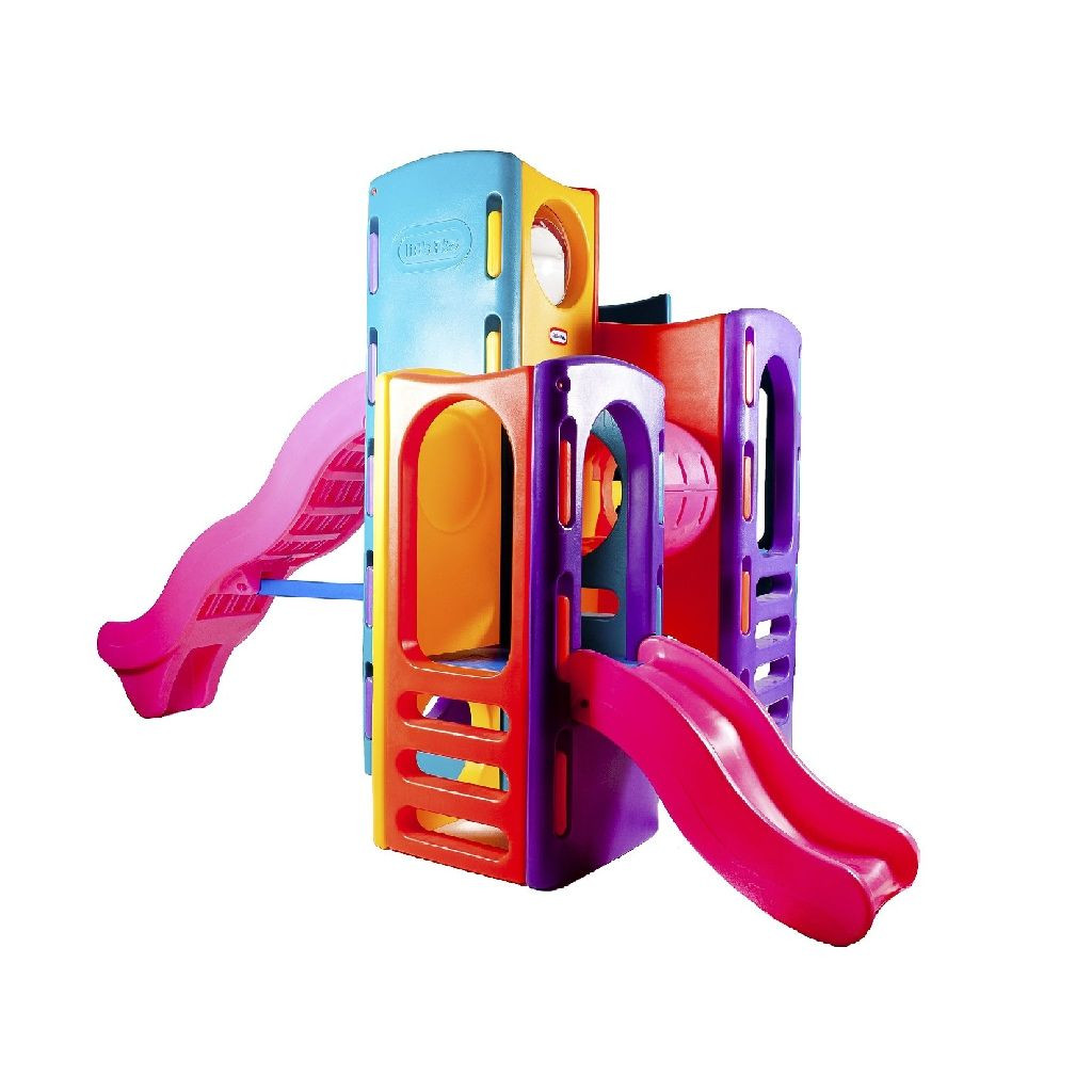 Little Tikes Speeltuin met 2 Glijbanen en Tunnel - Speeltoestel