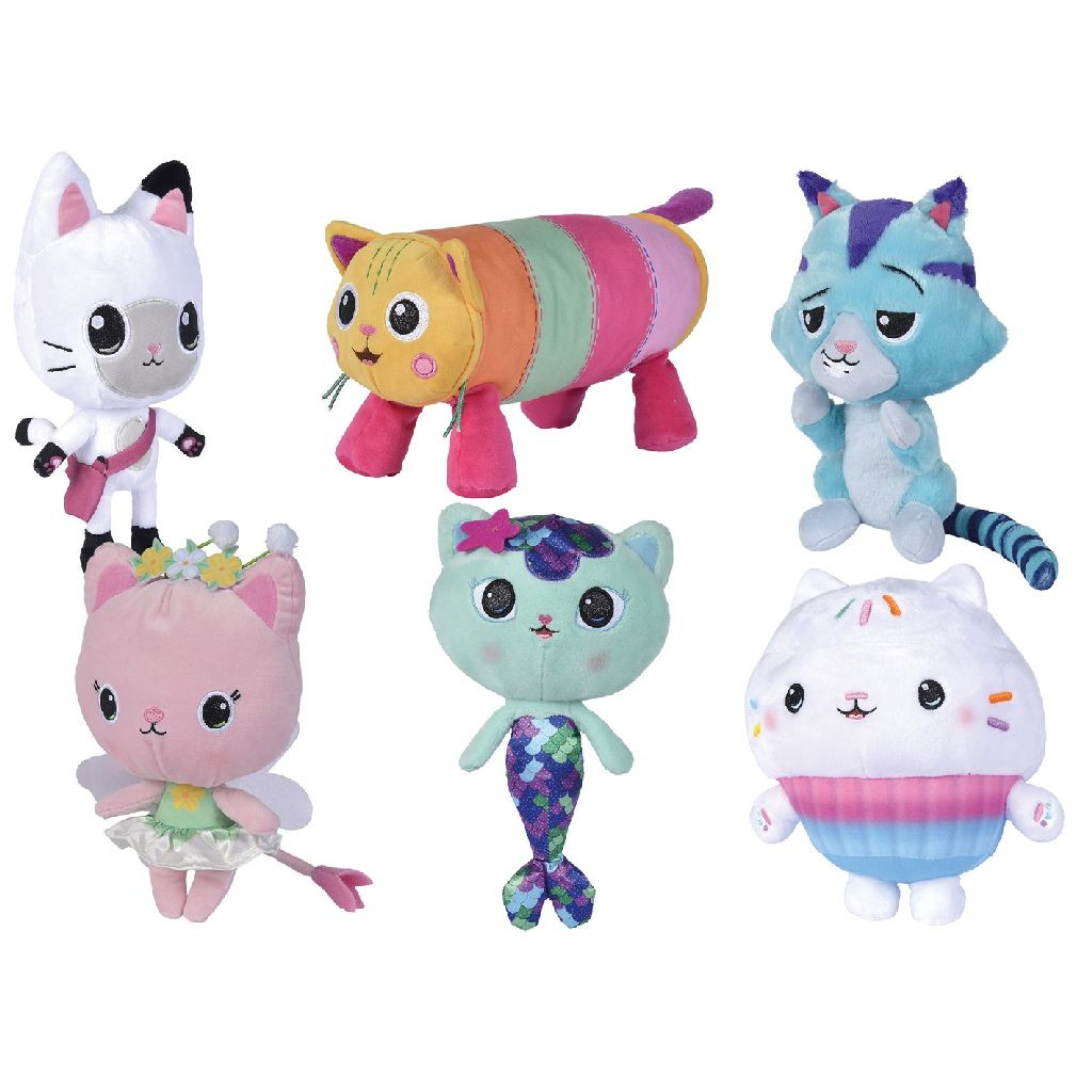 Gabby's Dollhouse Knuffel - 25 cm - 6 verschillende figuren - Assortiment - Prijs per stuk