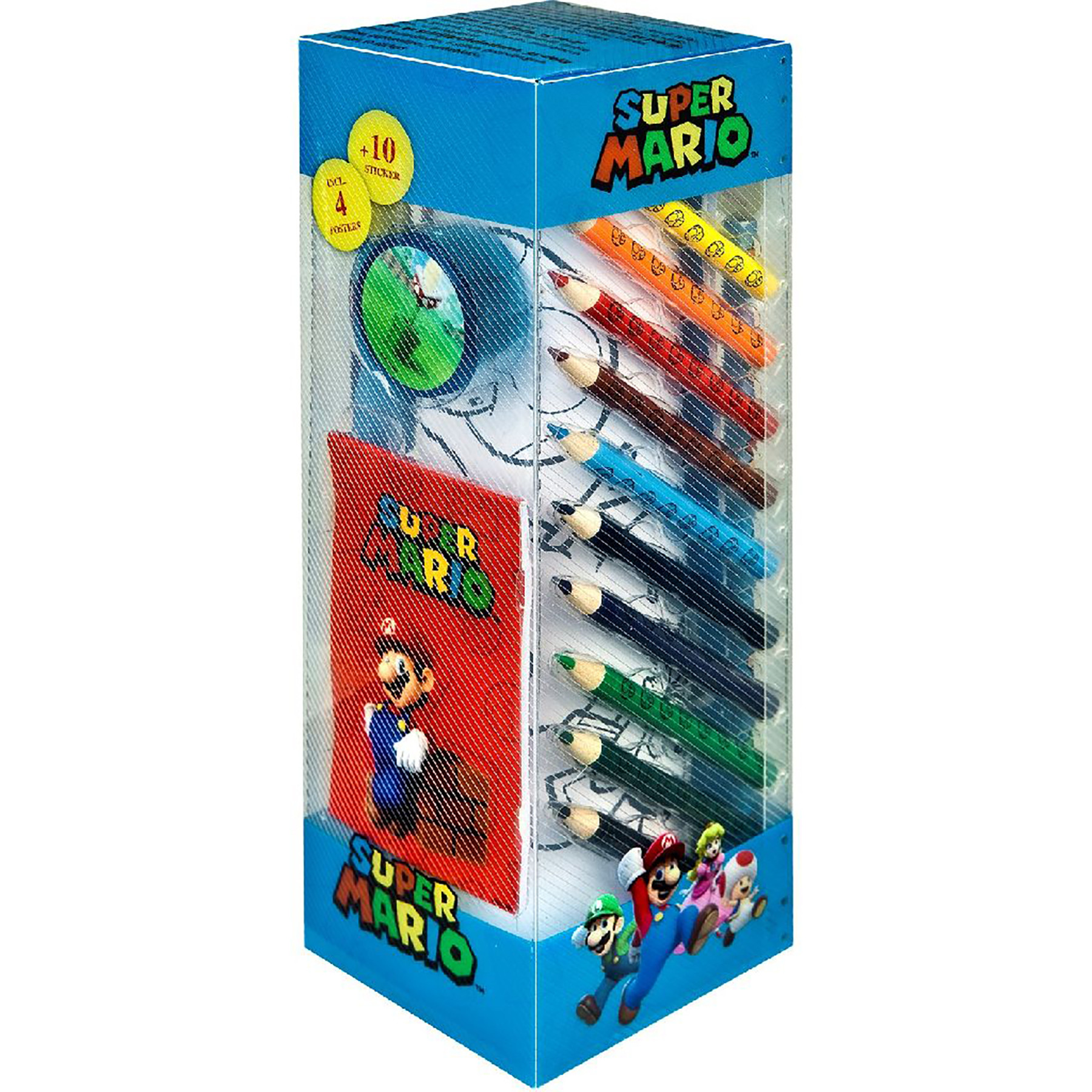 Super Mario Stationery Set Tower - 35 delig