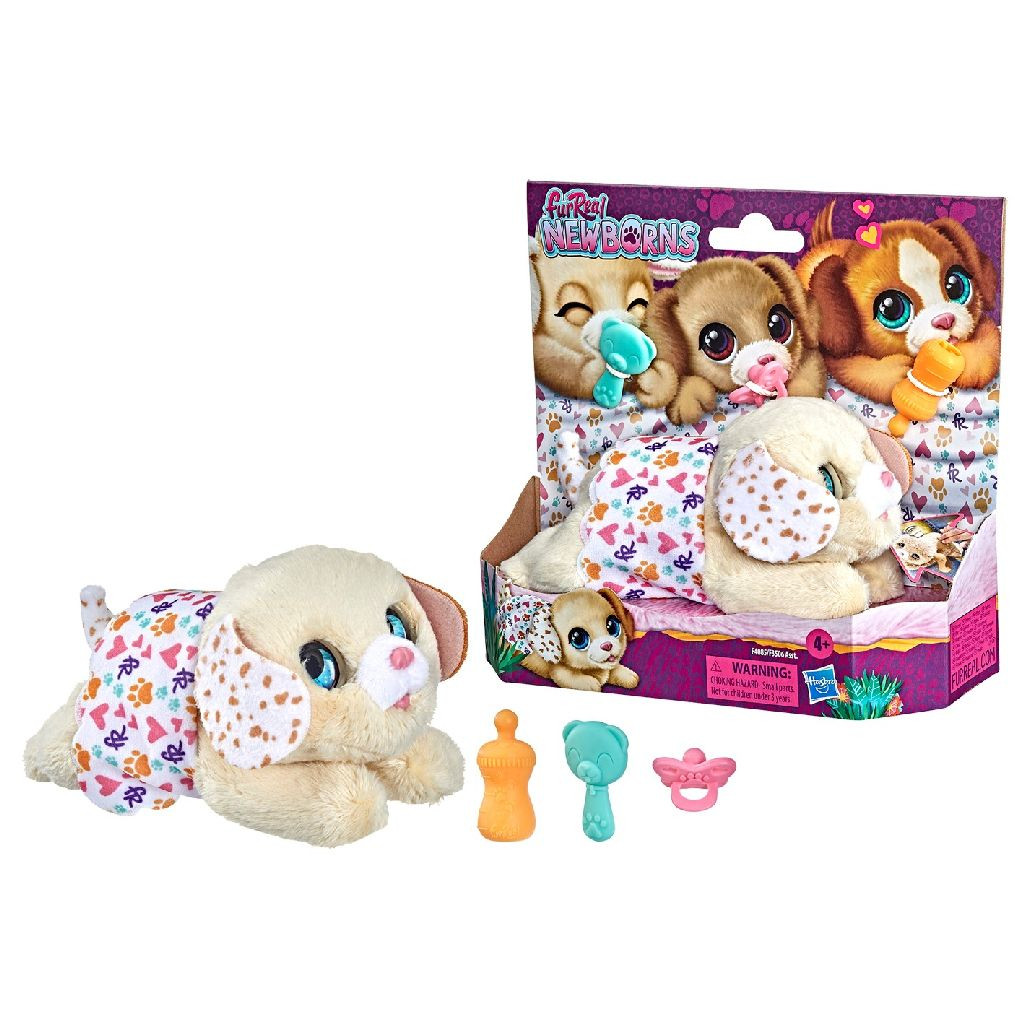 FurReal Newborns Puppy - Interactieve Knuffel