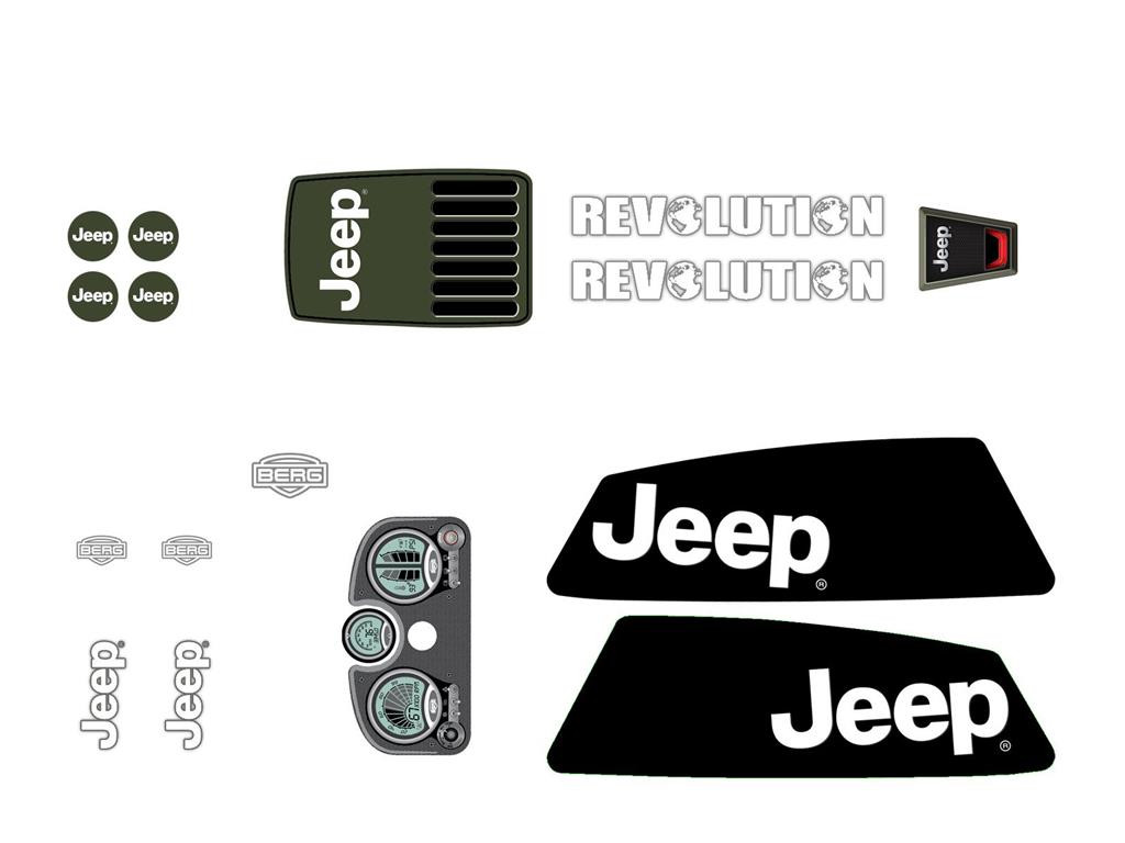 BERG XL Frame - Stickerset Jeep® Revolution