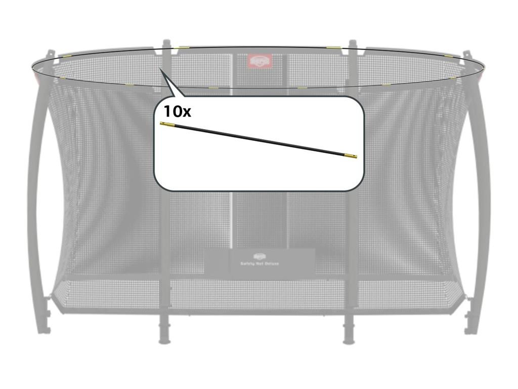 BERG Trampoline Veiligheidsnet - Safety Net Deluxe - Hoepelset - 330 x 220 cm 