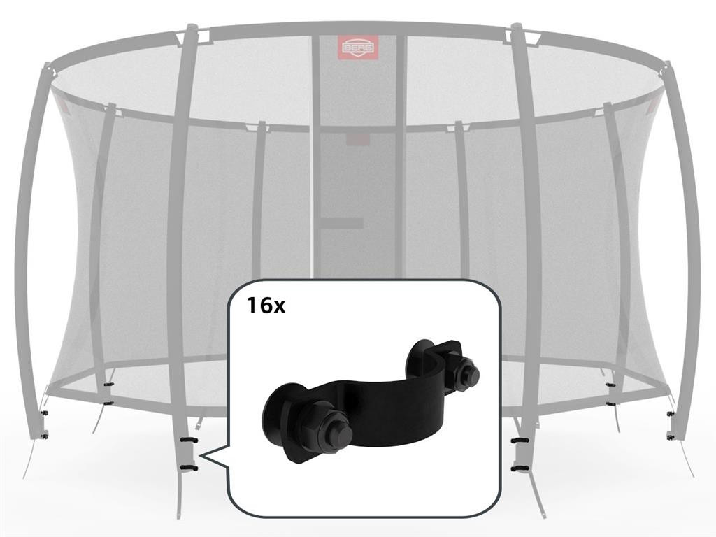 BERG Trampoline Veiligheidsnet - Safety Net Deluxe - Bevestigingsmiddelen voor 8 Palen
