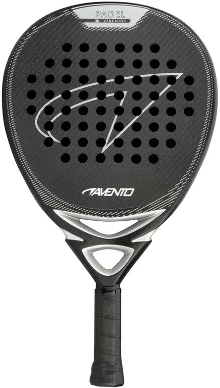 Avento Padel Racket 3K Carbon - Vencedor - Zwart / Zilver
