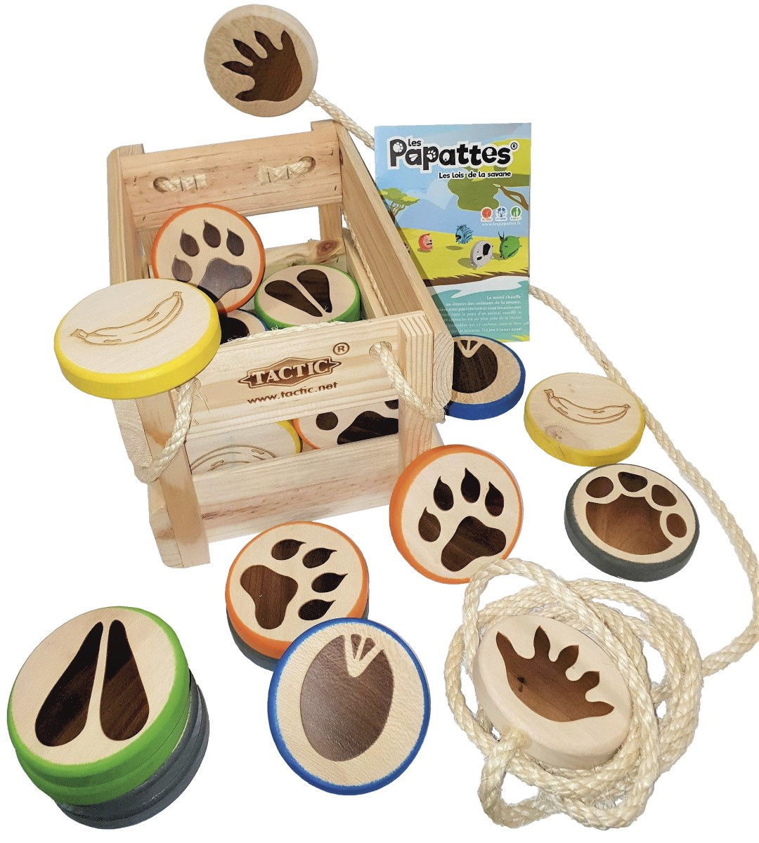 Les Papattes - Kinderspel - Houten Werpspel