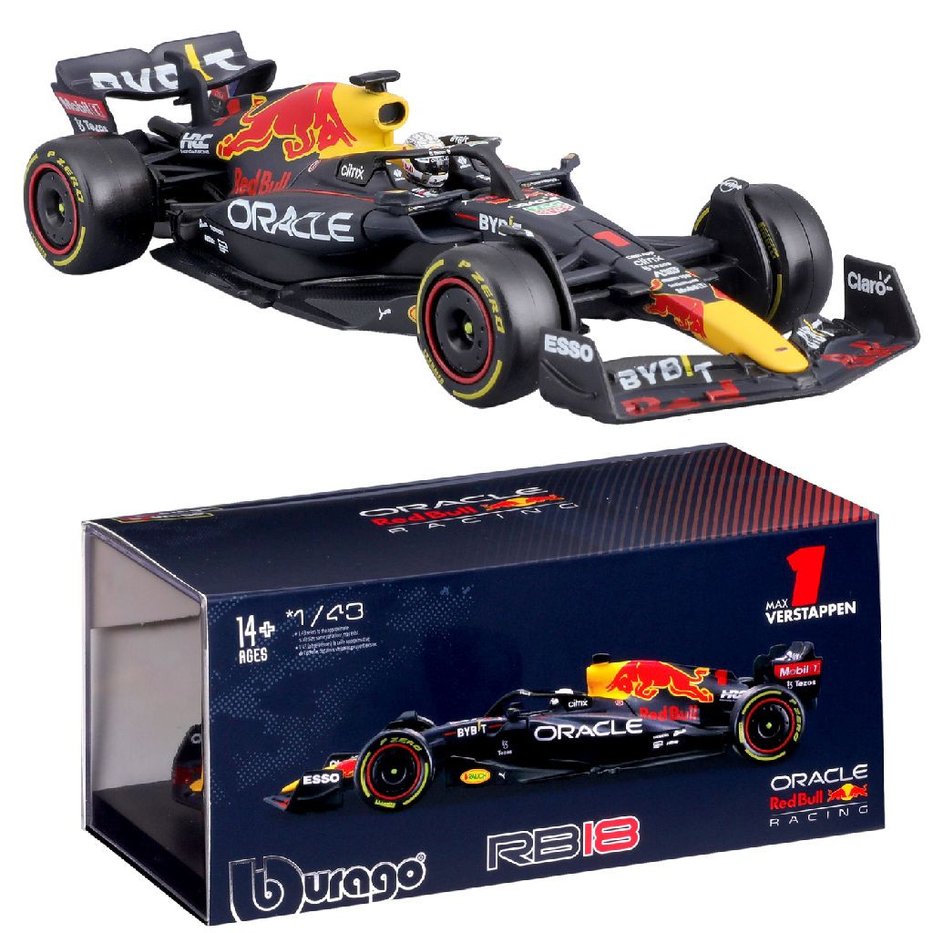 Bburago Red Bull Max Verstappen Rb18#1 - Formule 1 