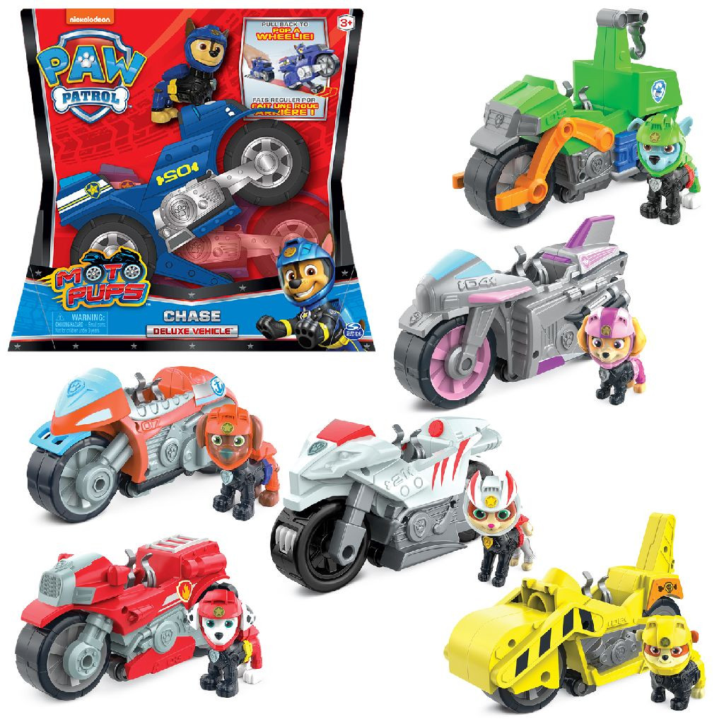 PAW Patrol Moto Pups - Deluxe Vehicles - Voertuigen - Prijs per Stuk