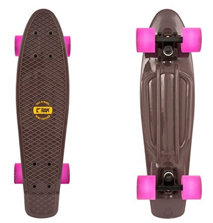 Skateboard Ram old school 22" Rasperry Rose