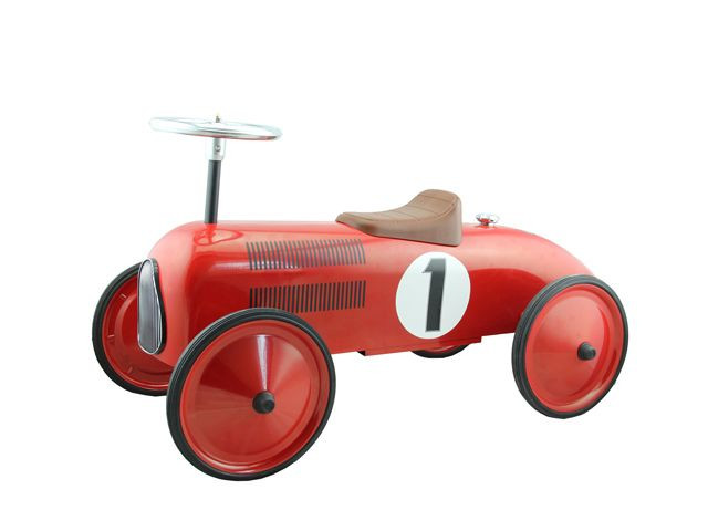 Metalen Loopauto Retro Roller James - rood