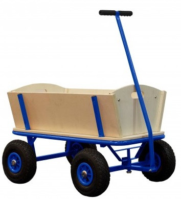 Bolderkar / Bolderwagen Billy met Luchtbanden - Blauw