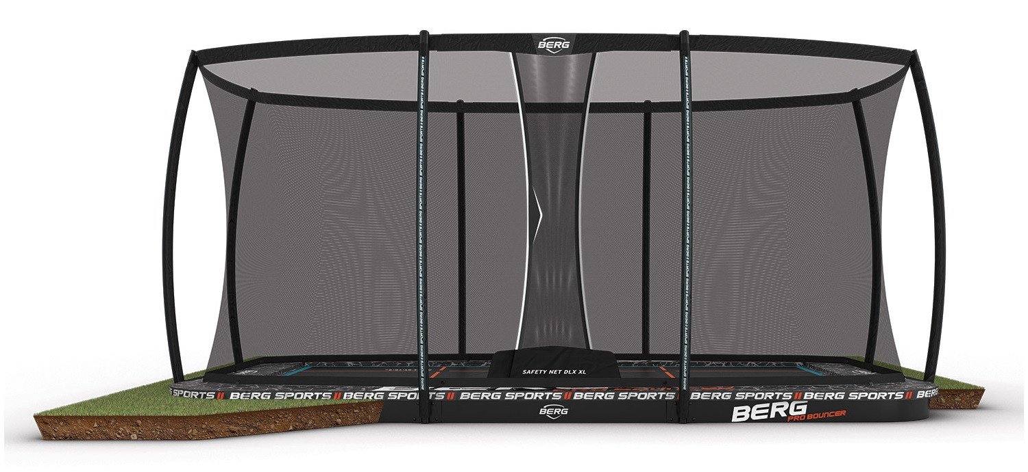 BERG Trampoline Veiligheidsnet - Ultim Pro Bouncer - Safety Net Deluxe XL - 500 x 300 cm 