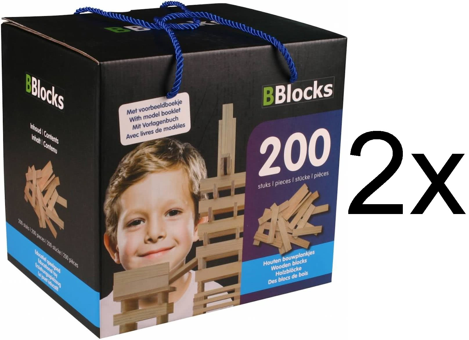 BBlocks Bouwplankjes - 400 stuks - Blank