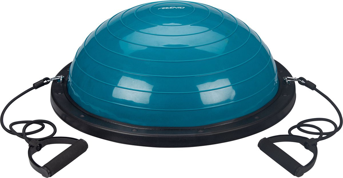 Avento Balanstrainer met 2 Weerstandsbanden -  Ø 58 cm - Blauw /  Zwart